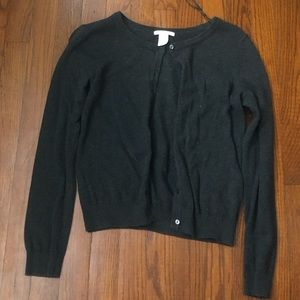 Grey button up cardigan